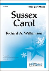 Sussex Carol Three-Part Mixed choral sheet music cover